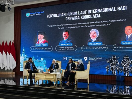 Perkuat Profesionalisme Perwira TNI AL, UHT Bekali 293 Perwira Kodiklatal dengan Hukum Laut Internasional