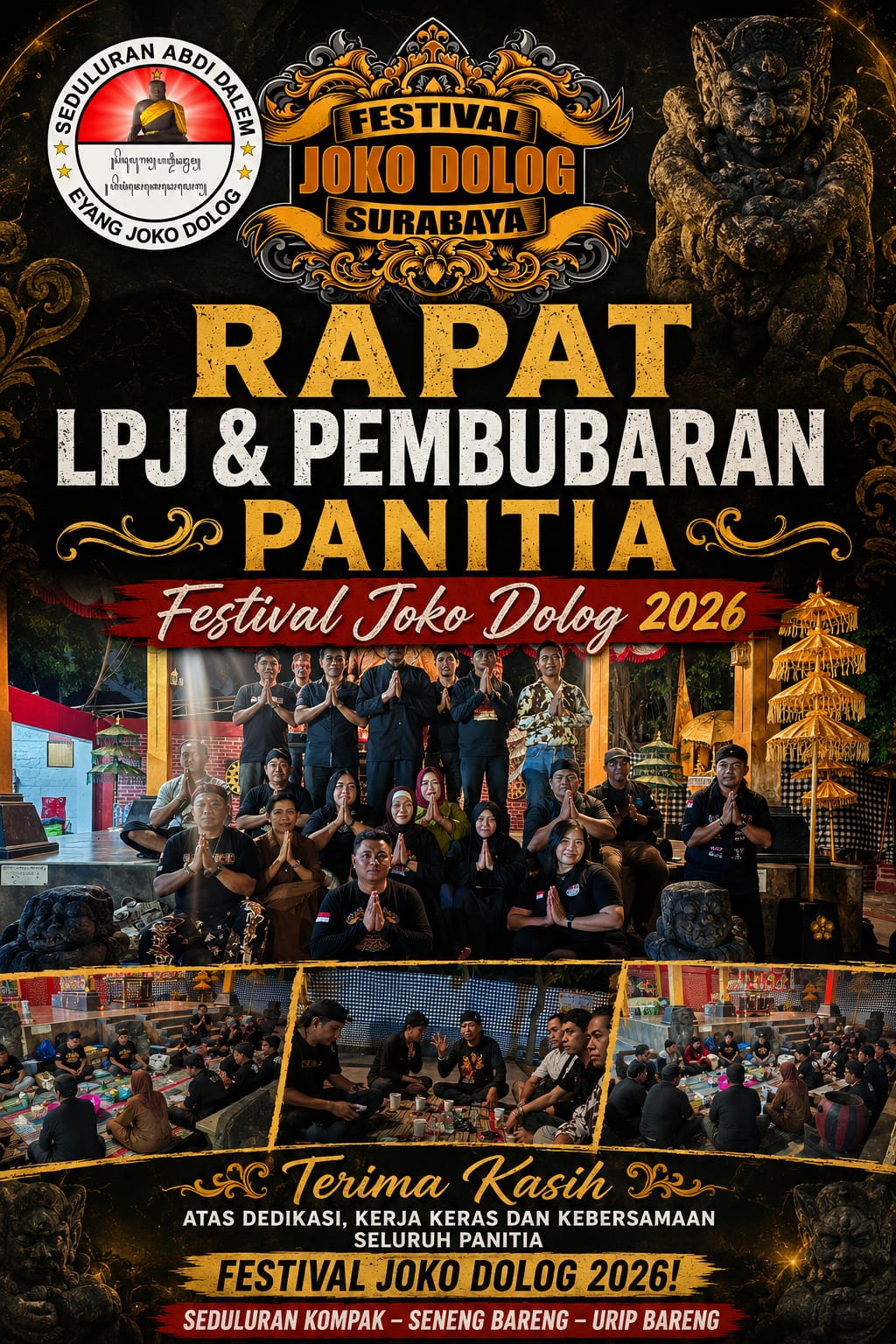 Rapat Pembubaran  LPJ  Panitia Festival Joko Dolog 2026 Bentuk Transparansi yang Terus Dijaga